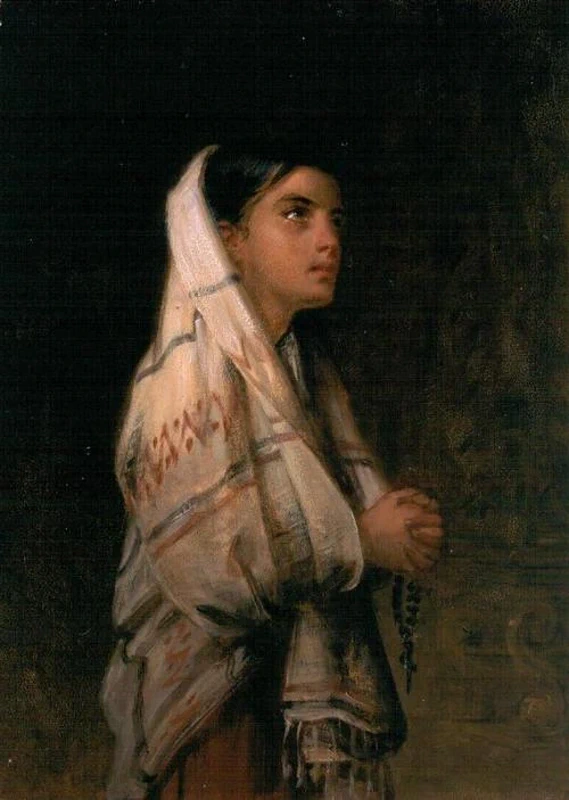 Una ragazza spagnola che prega - Aberdeen Art Gallery & Museums